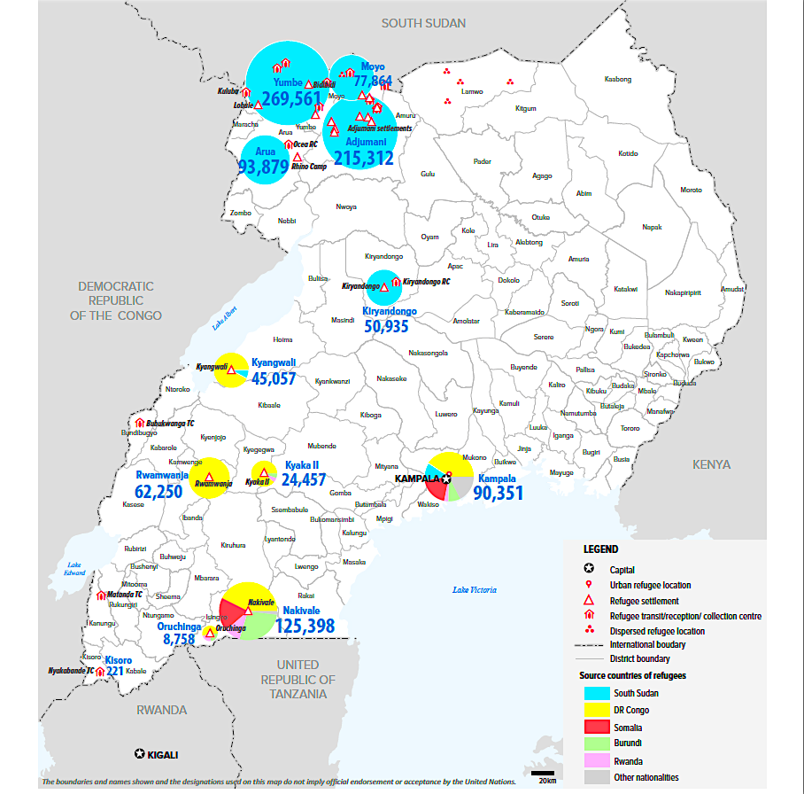 Uganda Now Home To A Million Refugees And Asylum-seekers. | Uganda ...